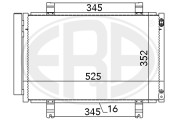 667075 Kondenzátor klimatizácie ERA