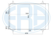 667160 Kondenzátor klimatizácie ERA