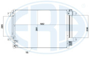 667244 Kondenzátor klimatizácie ERA