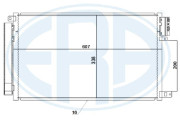 667246 Kondenzátor klimatizácie ERA