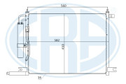 667261 Kondenzátor klimatizácie ERA
