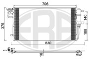 667269 Kondenzátor klimatizácie ERA