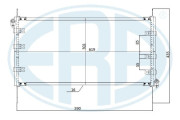 667276 Kondenzátor klimatizácie ERA