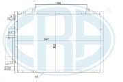 667284 Kondenzátor klimatizácie ERA