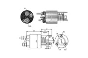 ZM1595 Elektromagnetický spínač pre żtartér ERA