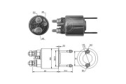 ZM1596 Elektromagnetický spínač pre żtartér ERA