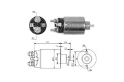 ZM1698 Elektromagnetický spínač pre żtartér ERA