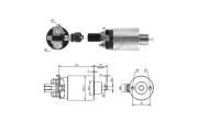 ZM4695 Elektromagnetický spínač pre żtartér ERA