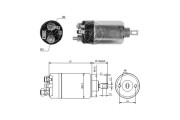 ZM524 Elektromagnetický spínač pre żtartér ERA