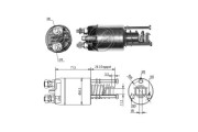 ZM6651 Elektromagnetický spínač pre żtartér ERA