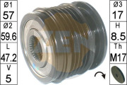 ZN6007 Voľnobeżka alternátora De-coupler alternator pulley ERA