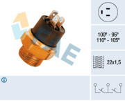 37880 Teplotný spínač ventilátora chladenia FAE