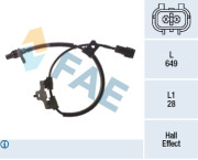 78496 Snímač počtu otáčok kolesa FAE