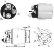 46017 Elektromagnetický spínač pre żtartér MEAT & DORIA