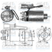 46039 Elektromagnetický spínač pre żtartér MEAT & DORIA