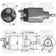 46069 Elektromagnetický spínač pre żtartér MEAT & DORIA