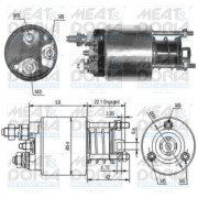 46077 Elektromagnetický spínač pre żtartér MEAT & DORIA