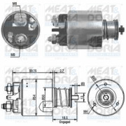 46087 Elektromagnetický spínač pre żtartér MEAT & DORIA