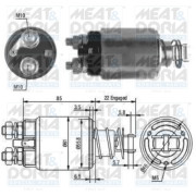 46119 Elektromagnetický spínač pre żtartér MEAT & DORIA