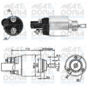 46132 Elektromagnetický spínač pre żtartér MEAT & DORIA