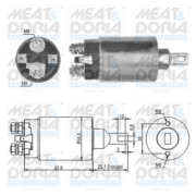 46143 Elektromagnetický spínač pre żtartér MEAT & DORIA