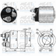 46148 Elektromagnetický spínač pre żtartér MEAT & DORIA