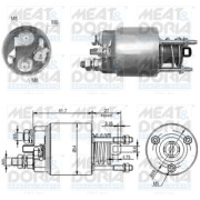 46152 Elektromagnetický spínač pre żtartér MEAT & DORIA