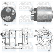 46160 Elektromagnetický spínač pre żtartér MEAT & DORIA