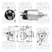 46264 Elektromagnetický spínač pre żtartér MEAT & DORIA