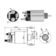 46307 Elektromagnetický spínač pre żtartér MEAT & DORIA