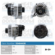 5540443R Alternátor MEAT & DORIA