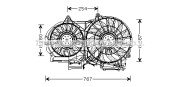 AI7505 Ventilátor chladenia motora AVA QUALITY COOLING