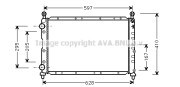 AL2074 Chladič motora AVA QUALITY COOLING