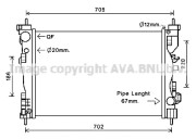 AL2121 Chladič motora AVA QUALITY COOLING