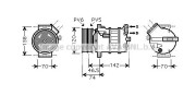 ALK106 Kompresor klimatizácie AVA QUALITY COOLING