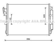 AU5215D Kondenzátor klimatizácie AVA QUALITY COOLING