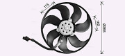 Ai7521 Ventilátor chladenia motora AVA QUALITY COOLING