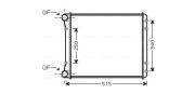 AIA2220 Chladič motora AVA QUALITY COOLING