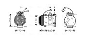 AIAK015 Kompresor klimatizácie AVA QUALITY COOLING