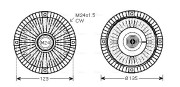 AIC285 Spojka ventilátora chladenia AVA QUALITY COOLING