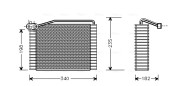 AIV142 Výparník klimatizácie AVA QUALITY COOLING