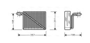 AIV148 Výparník klimatizácie AVA QUALITY COOLING