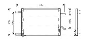 AL5080 Kondenzátor klimatizácie AVA QUALITY COOLING