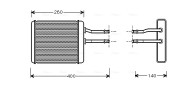 AL6072 Výmenník tepla vnútorného kúrenia AVA QUALITY COOLING