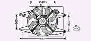 AL7508 Ventilátor chladenia motora AVA QUALITY COOLING