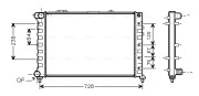 ALA2079 Chladič motora AVA QUALITY COOLING