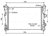 ALA2120 Chladič motora AVA QUALITY COOLING