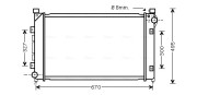 AU2163 Chladič motora AVA QUALITY COOLING