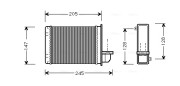 AU6093 Výmenník tepla vnútorného kúrenia AVA QUALITY COOLING