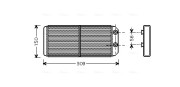 AU6180 Výmenník tepla vnútorného kúrenia AVA QUALITY COOLING